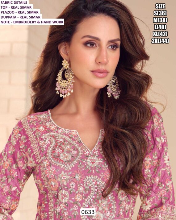 Real Simar Designer Salwar Suit With Heavy Embroidery And Hand Work – Premium Wedding Wear Collection