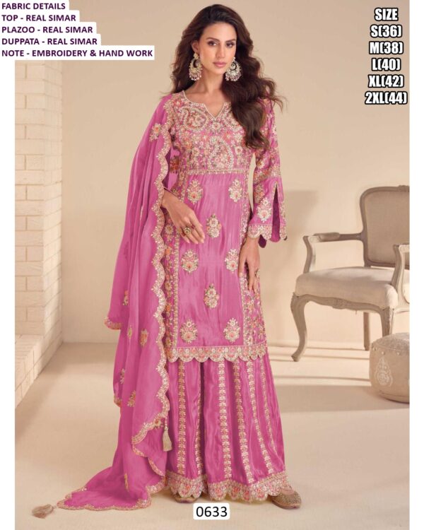 Real Simar Designer Salwar Suit With Heavy Embroidery And Hand Work – Premium Wedding Wear Collection