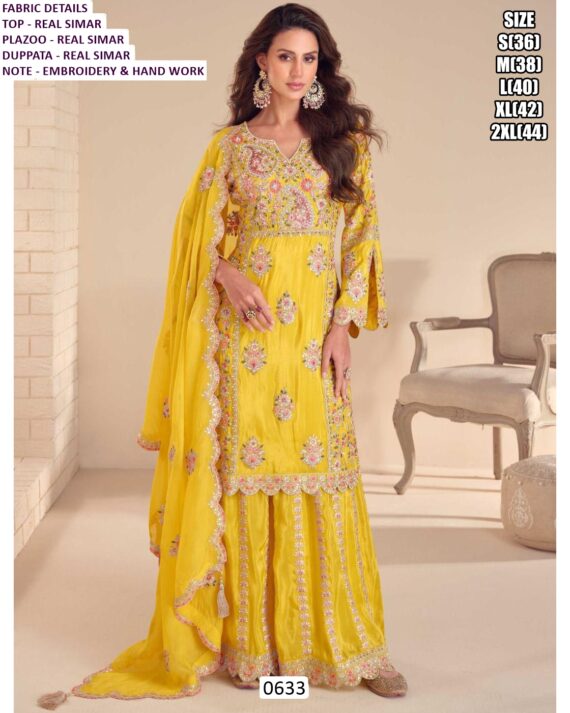 Real Simar Designer Salwar Suit With Heavy Embroidery And Hand Work – Premium Wedding Wear Collection