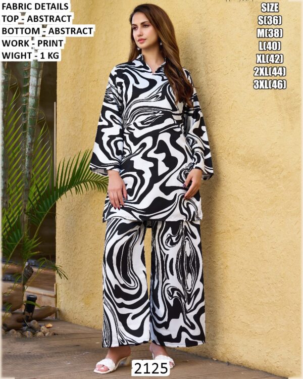 Embracing The Beauty Of Simplicity With This Abstract Printed Co-ord Set That Feels Like A Breeze On A Warm Day