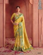 Pure Smooth Zari Silk Weaving, Heavy Sequins Embroidery Work Sarees With Classic Colour Combination