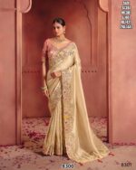 Pure Smooth Zari Silk Weaving, Heavy Sequins Embroidery Work Sarees With Classic Colour Combination