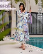 Women's Festival Wear Readymade Muslin Anarkali Suits Collection Crafted Digital Print All Over