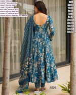 Women's Festival Wear Readymade Muslin Anarkali Suits Collection Crafted Digital Print All Over