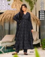 Women's Festival Wear Readymade Muslin Anarkali Suits Collection Crafted Digital Print All Over