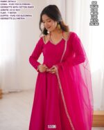 Presenting Plain Faux Blooming Georgette Anarkali Suits In New Fancy Style!