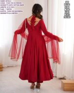 Presenting Plain Faux Blooming Georgette Anarkali Suits In New Fancy Style!