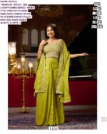Wedding Wear Premium Silk Chinon Catching Worked Stylish Indo-Western Dress, Buy Now!