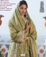 Lime Green Colour Rosh Silk Plazo Salwar Kameez With Exquisite Hand Work All Over Suit