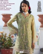 Lime Green Colour Rosh Silk Plazo Salwar Kameez With Exquisite Hand Work All Over Suit