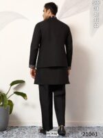 Men's Viscose Art Silk Kurta Koti Set In Three Colours With Thread And Sequins Embroidery