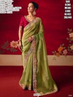 Wedding Wear Fancy Fabric Sarees In Vibrant Colours, Luxurious Work And Bold Designs