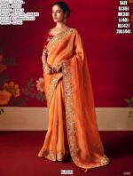 Wedding Wear Fancy Fabric Sarees In Vibrant Colours, Luxurious Work And Bold Designs