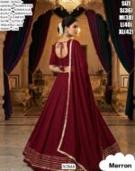 Traditional Indian Wedding Wear Roman Silk Gota And Sequence Lace Lehenga Choli