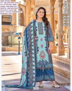 Digital Printed And Original Mirror Work Jam Satin Three-Piece Pakistani Suits For Women