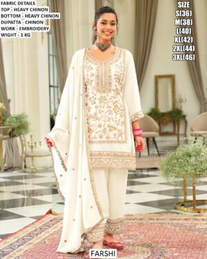 Presenting New Designed Heavy Chinon Indian-Pakistani Readymade Salwar Suits