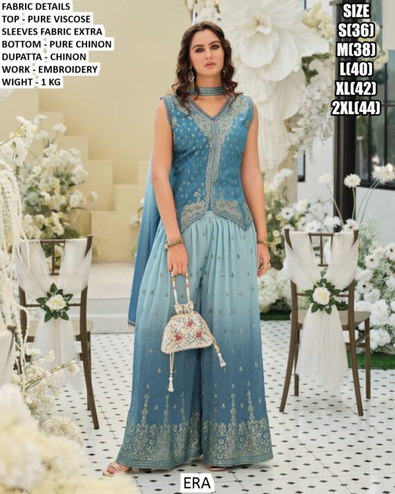 Exclusive Designer Look Pure Viscose Embroidered Readymade Stylish Salwar Suits