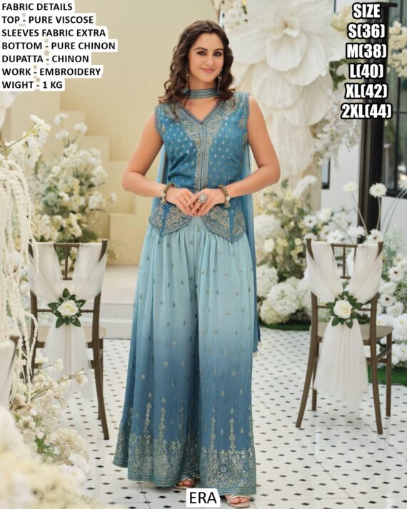 Exclusive Designer Look Pure Viscose Embroidered Readymade Stylish Salwar Suits