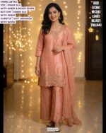 Simar Silk Kurti Suit Set With Organza Dupatta For Womens