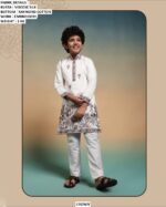 Boys Designer Embroidered Kurta Pajama Set