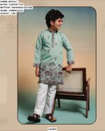 Boys Designer Embroidered Kurta Pajama Set
