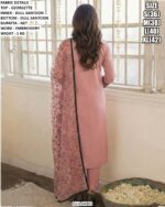 Women's Elegant Georgette Embroidered Suit Set with Net Dupatta