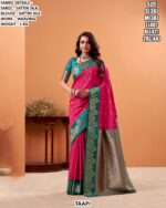 Satin Silk Saree With Rich Weaving Work