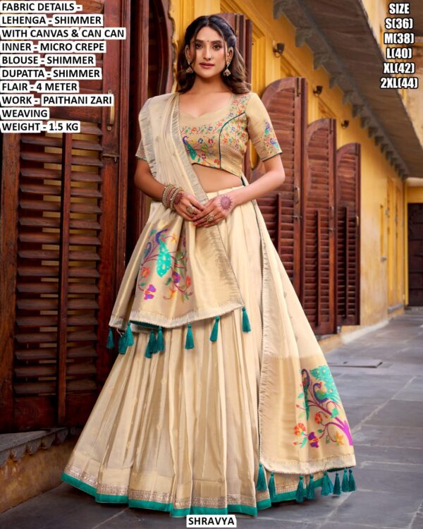 Royal Paithani Zari Weaving Lehenga Set
