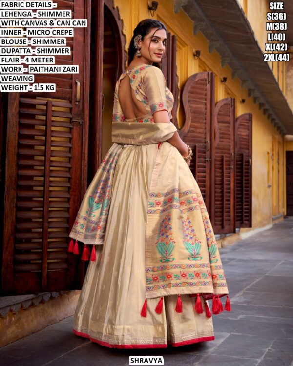 Royal Paithani Zari Weaving Lehenga Set