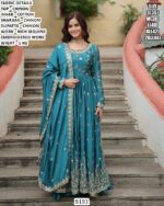 Elegant Chinon Sharara Suit With Rich Sequins Embroidery