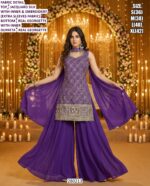 Designer Chinon Silk & Georgette Party Wear Suit Set for Women