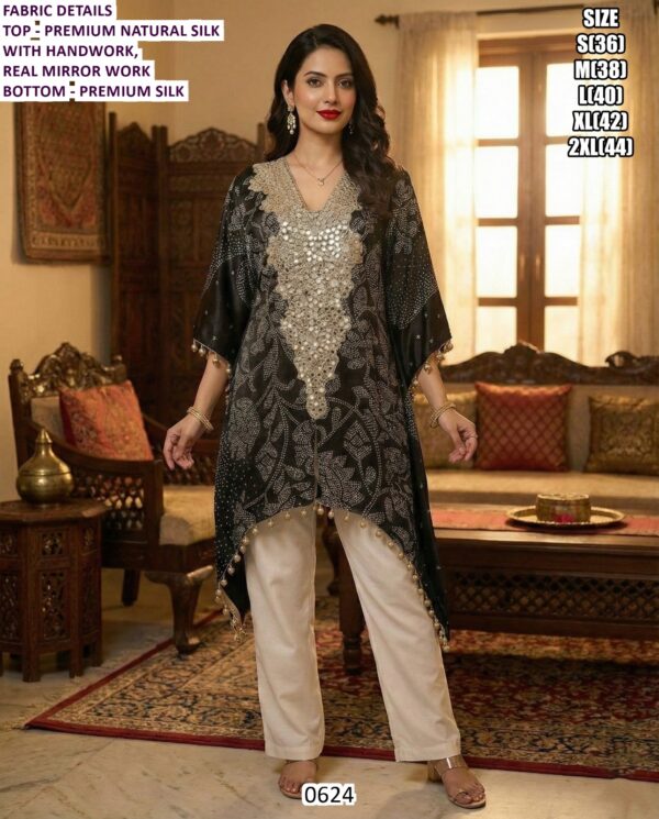 Premium Ethnic Kurti Set for Women | Mirror Work & Embroidered Festive Collection