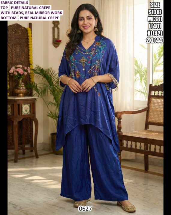 Premium Ethnic Kurti Set for Women | Mirror Work & Embroidered Festive Collection