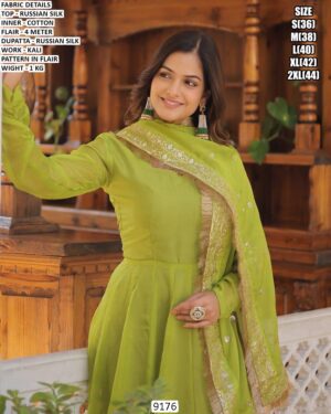 Heavy Flair Festive Wear Gown Style Ethnic Dress