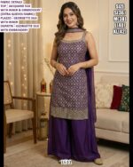 Trending Ethnic Wear for Women | Silk Suit Palazzo Dupatta Set