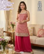 Trending Ethnic Wear for Women | Silk Suit Palazzo Dupatta Set