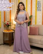 Trending Ethnic Wear for Women | Silk Suit Palazzo Dupatta Set