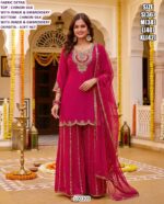 Beautiful Fandy Silk Suit And Chinon Silk Set With Embroidery Work And Dupatta