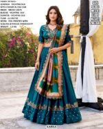 Designer Vichitra Silk Lehenga Choli