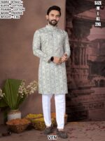 Men Cotton Kurta Pajama Set | Printed Ethnic Kurta for Festive Wear