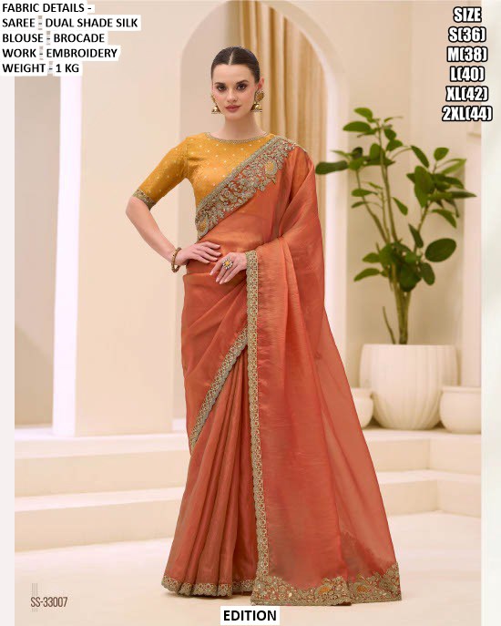 Modern Ethnic Saree with Blouse | Premium Wedding Wear Saree