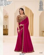 Modern Ethnic Saree with Blouse | Premium Wedding Wear Saree