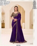 Modern Ethnic Saree with Blouse | Premium Wedding Wear Saree