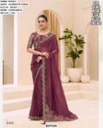 Modern Ethnic Saree with Blouse | Premium Wedding Wear Saree