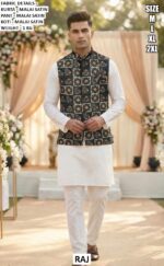 Mens Or Kids Ethnic Wear Kurta Pajama with Jacket