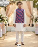 Mens Or Kids Ethnic Wear Kurta Pajama with Jacket