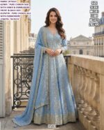 Heavy Chinon Silk Gown ✨ Premium Wedding Wear Designer Collection