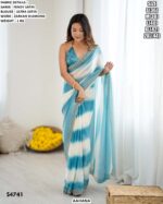 Fendy Satin Saree for Women | Zarkan Diamond Work Party Wear Sareeš»