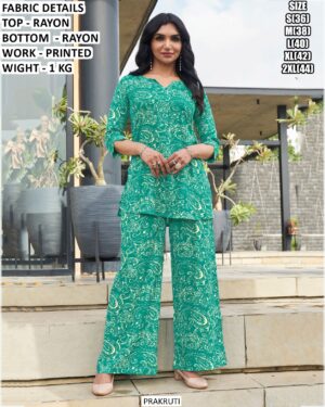 Floral Printed Rayon Co-Ord Set for Women | Stylish Daily Wear Outfit❤️