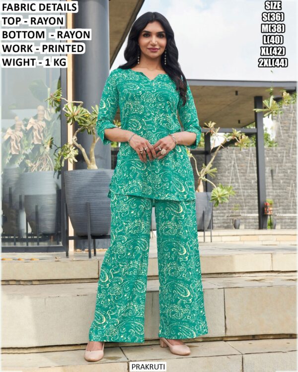 Floral Printed Rayon Co-Ord Set for Women | Stylish Daily Wear Outfit❤️